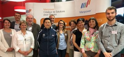 Des sportifs au service de la sensibilisation au handicap chez Manpower Aurillac